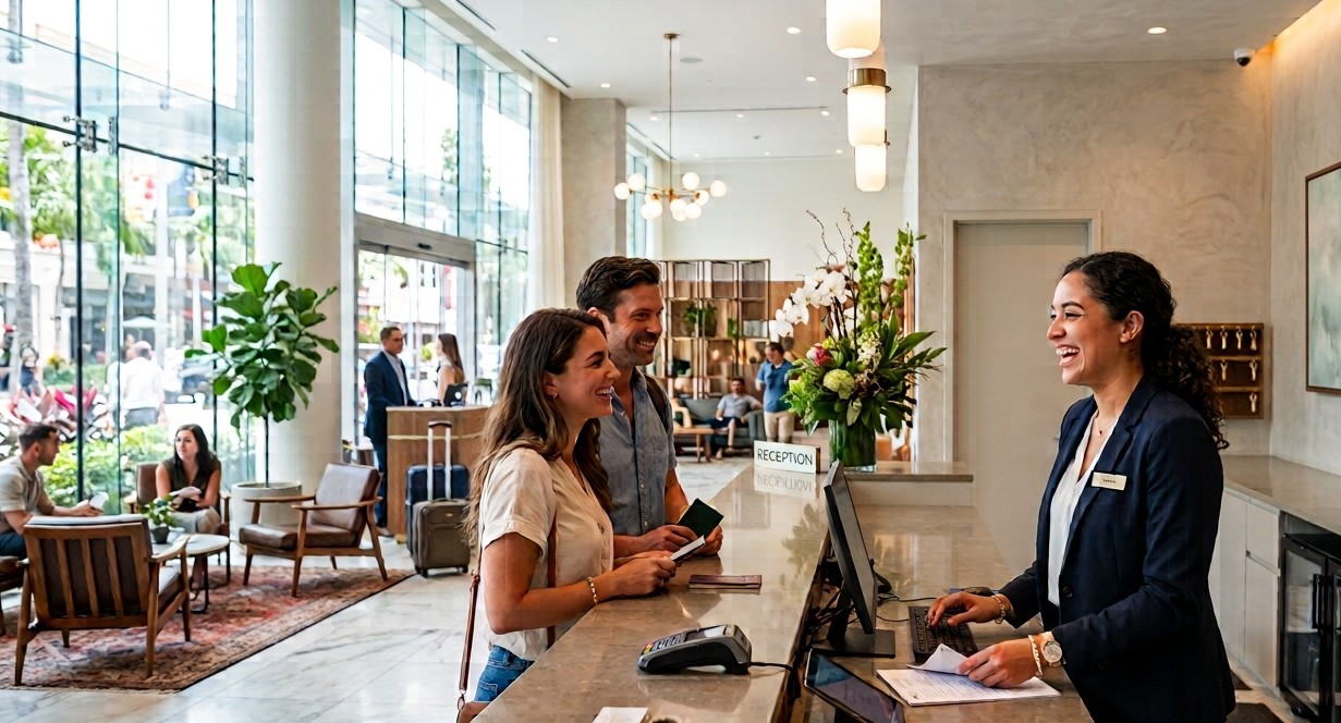 Hotel Lobby for cA ONE Landing page